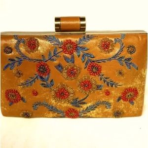 Patricia Nash Provencal Beading handbag/clutch. Aged/distressed design